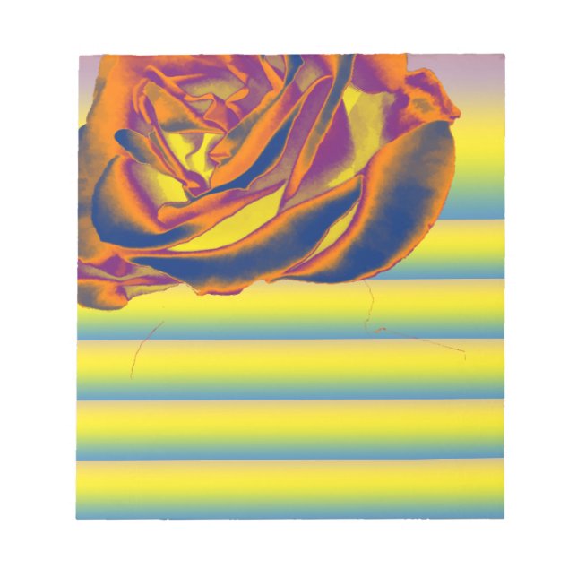 Orange Rose Notepad (Front)
