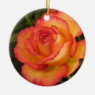 Orange Rose Ornament