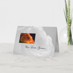 Orange Rose Our Anniversary Card