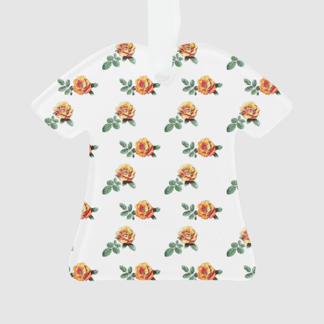 orange rose pattern ornament (Front)