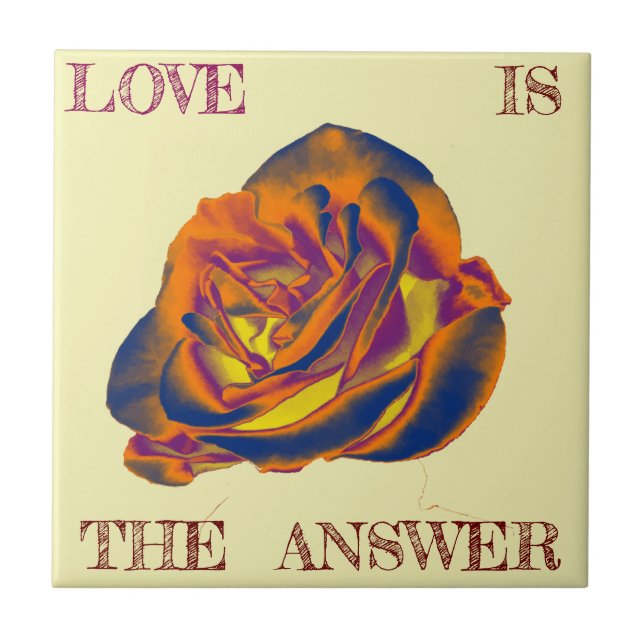 Orange Rose Tile (Front)