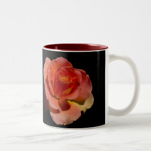Orange Rose Two-Tone Coffee Mug