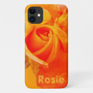Orange Rose & Your Name Phone iPhone 11 Case