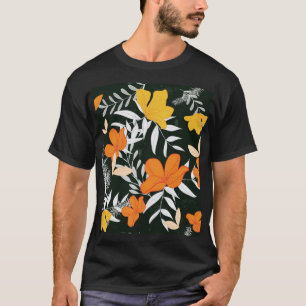 Orange Roses: Abstract Botanical. T-Shirt