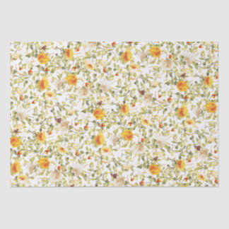 Orange Roses Victorian Inspired Tissue Paper