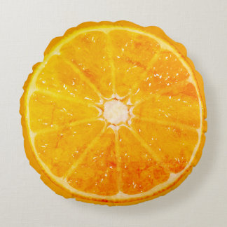 Orange Round Cushion