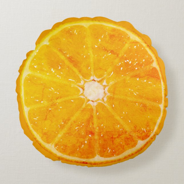 Orange Round Cushion (Front)