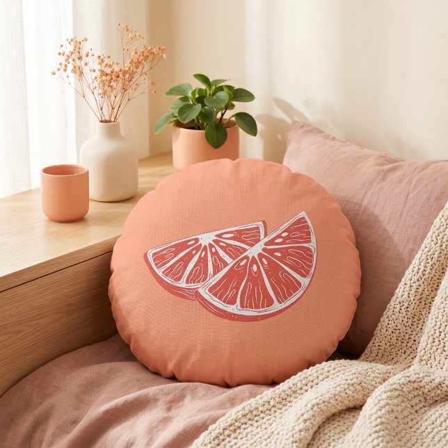 Orange Round Cushion (Creator Uploaded)