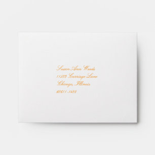 Orange RSVP Envelope