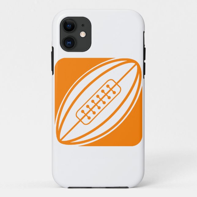 Orange Rugby Case-Mate iPhone Case (Back)