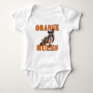 Orange Rules Baby Bodysuit