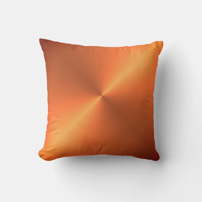 Orange Rust Shine Cushion (Front)