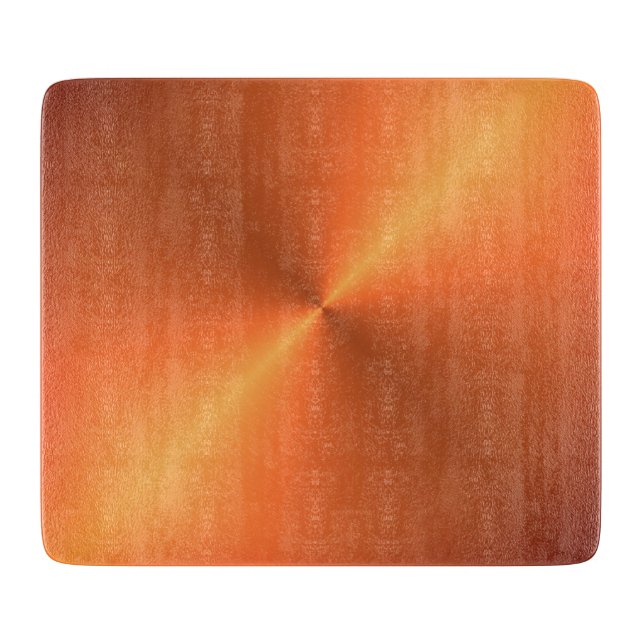 Orange Rust Shine Cutting Board (Front)