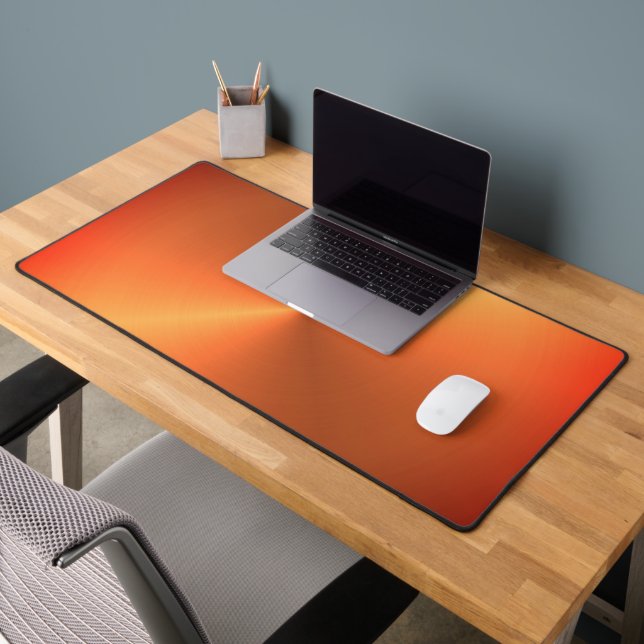 Orange Rust Shine Desk Mat (Office 2)