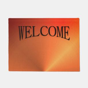 Orange Rust Shine Doormat