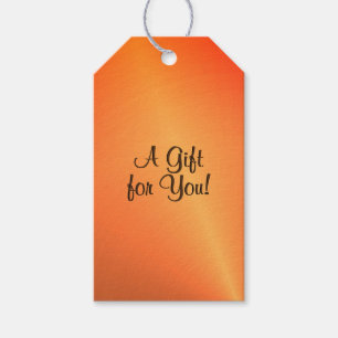 Orange Rust Shine Gift Tags