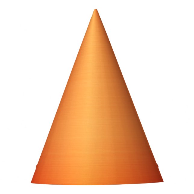 Orange Rust Shine Party Hat (Front)