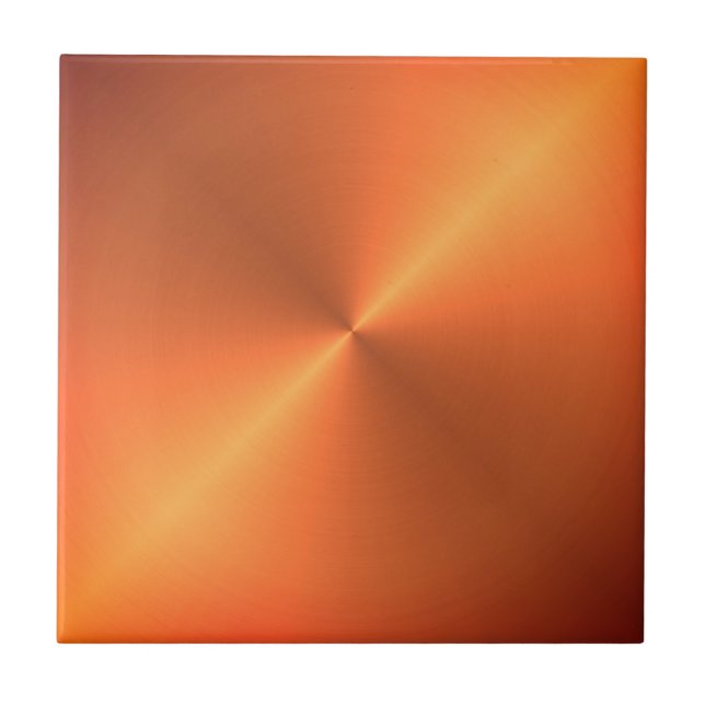 Orange Rust Shine Tile (Front)