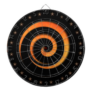 Orange Rust Spiral Regulation Dartboard