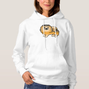 Orange Sable Pomeranian Cute Cartoon Dog Hoodie