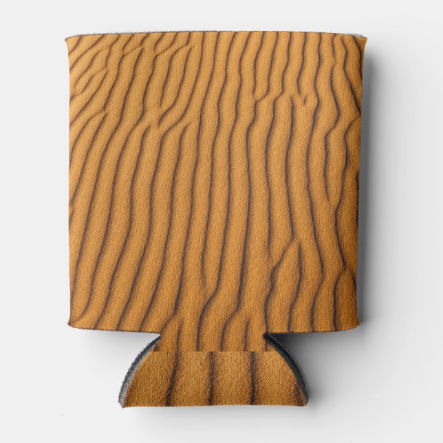 Orange Sand Dune: Abstract Texture Can Cooler (Front)
