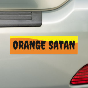 ORANGE SATAN BUMPER STICKER