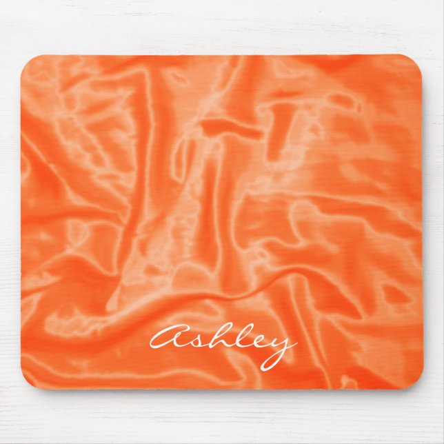 Orange Satin - Computer Mousepad (Front)