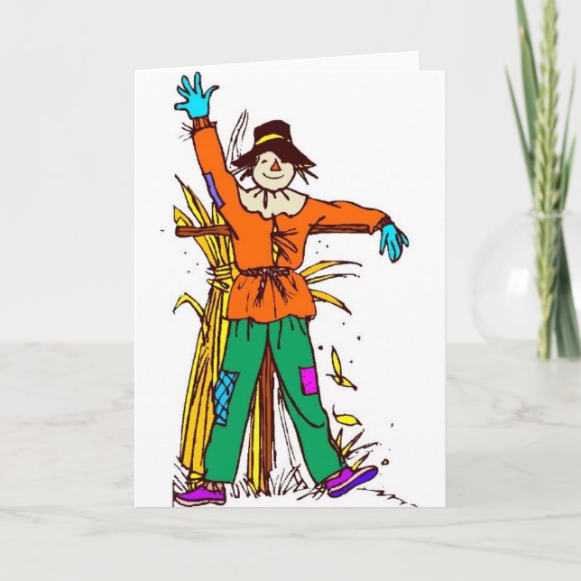 Orange Scarecrow Card (Front)