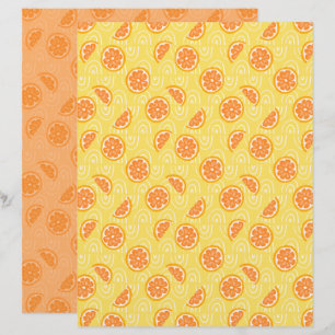 Orange Scrapbook Paper