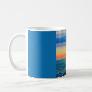 Orange Sea Sunset Coffee Mug