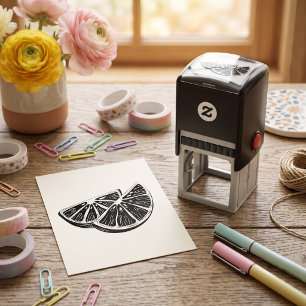 Orange Self-inking Stamp
