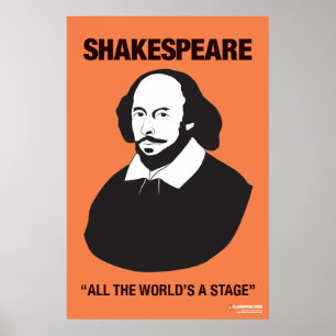 Orange Shakespeare Classroom Poster