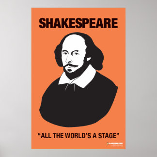 Orange Shakespeare Classroom Poster