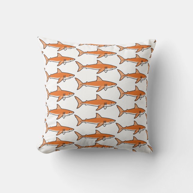 Orange Shark Cushion (Front)