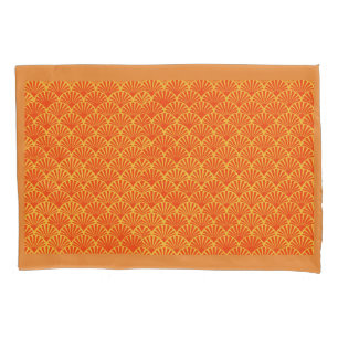 Orange Sheaves Reversible Pillowcase