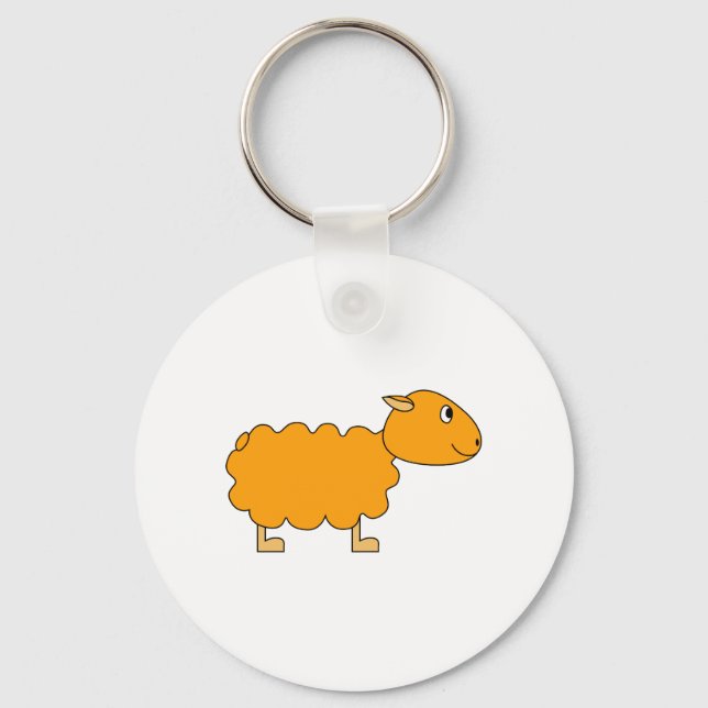 Orange Sheep Key Ring (Front)