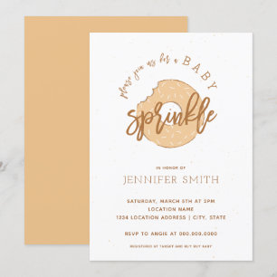 Orange Sherbert Baby Sprinkle Invitation
