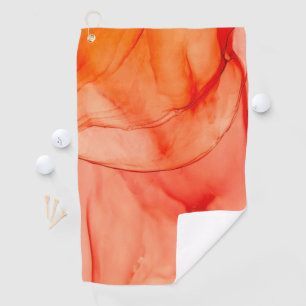Orange Sherbert Golf Towel