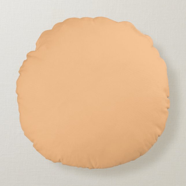 Orange Sherbet Colour Round Cushion (Front)