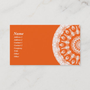Orange Sherbet Kaleidoscope Business Card