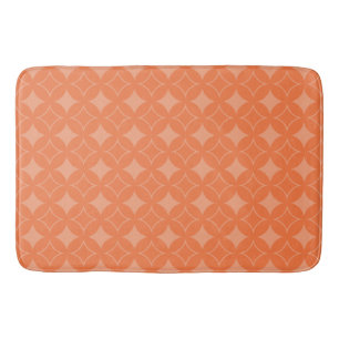 Orange shippo bath mat