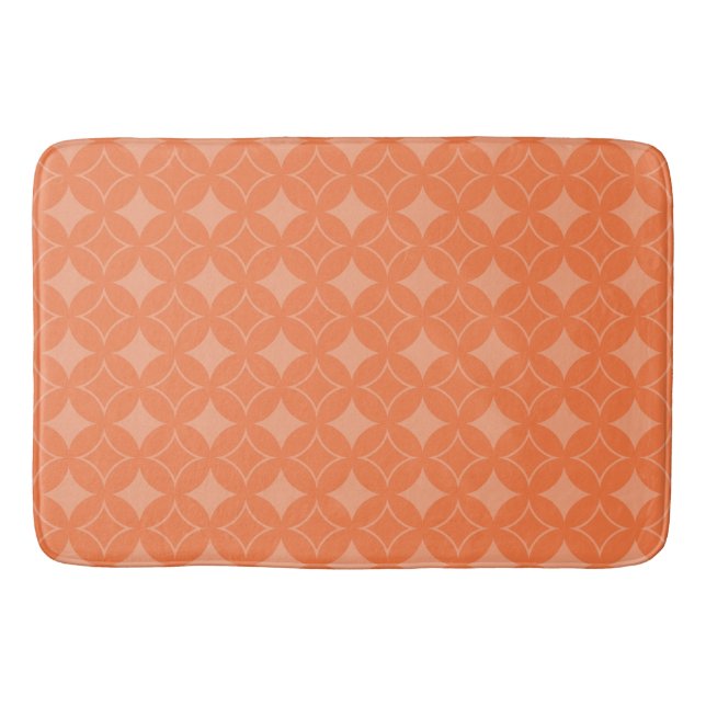 Orange shippo bath mat (Front)