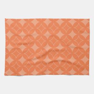 Orange shippo tea towel
