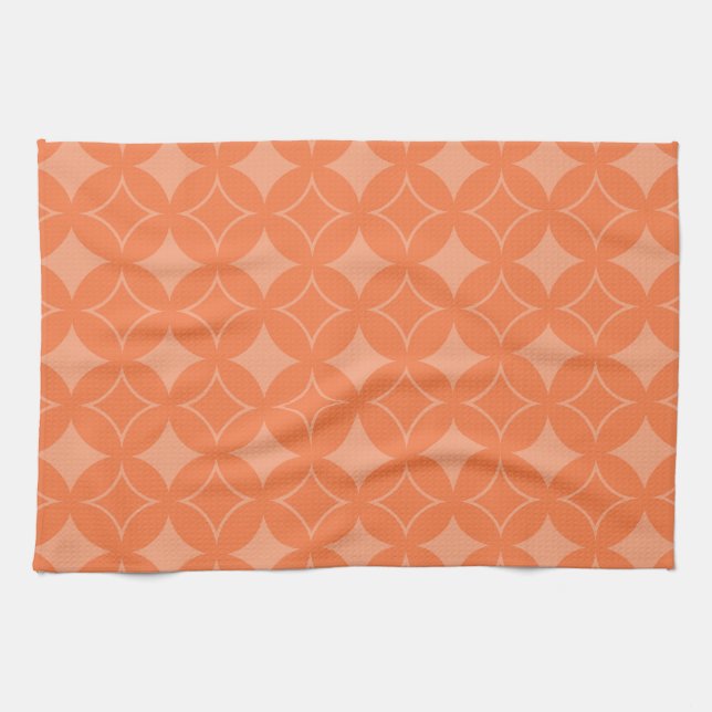 Orange shippo tea towel (Horizontal)
