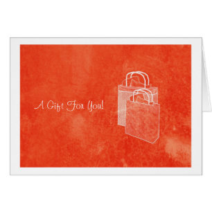 Orange Shopping Spree Money Enclosed