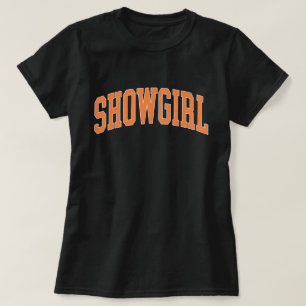 Orange Showgirl Varsity Style Shirt