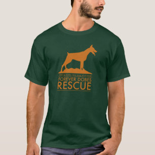 Orange Silhouette Forever Dobes Tee Shirt