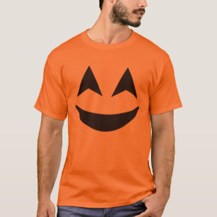 Orange Silly Face Jack O'Lantern Pumpkin T-Shirt