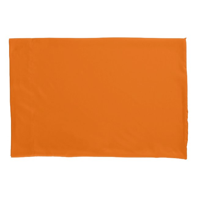 Orange Single Standard Size Pillow Case (Front)