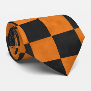 Orange Skulls and Sunflower Series Design 14 Tie